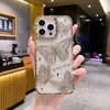 Funda para teléfono móvil de mariposa tridimensional electrochapada para Apple 15proMax sentido avanzado 14 transparente 13 lujo ligero 12 funda suave 11