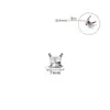 Brincos Studs de Titânio G23 em Formato de Tigela com Base de Garra Única, Studs para Cartilagem da Orelha, Studs para Lábio, Studs para Língua, Joias para Piercing F136 Atacado