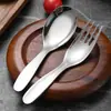 Talheres de aço inoxidável 316 para crianças, colher e garfo, colher de sopa para comer e beber de bebê, colher pequena para alimentar, colher de treinamento para alimentos complementares