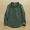 Camisa de Gasa de Algodón de Doble Capa con Mangas Largas para Mujer, Cuello Pico Artístico Pequeño, Sencilla y Versátil, Corte Holgado, Top de Gasa de Algodón como de Bebé