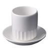 Cerámica Blanca Espesa Taza Blanca para Té Resistente al Calor Juego de Hotel Mesa Casa de Té Restaurante Hotel Taza Pequeña Boca de Taza
