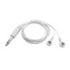 Cabezal de Audio de Tres Polos de 6.35 mm Personalizado, 2 Hebillas Magnéticas, Cableado para Instrumento de Fisioterapia Meridiana, Cables de Electrodo con Hebilla Magnética