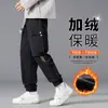 Comércio Exterior Outono e Inverno Nova Moda Calça de Ferramentas Solta Versátil Masculina Casual à Prova de Vento Quente