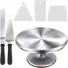Amazon Juego de Base Giratoria para Pasteles de 74 Piezas, Juego de Base Giratoria de Aleación de Aluminio, Boquillas para Decorar Pasteles, Herramientas de Horneado giratorias