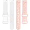 Adecuado para reloj Samsung watch7 de silicona bicolor con relieve láser, correa de repuesto para reloj de 18/20/22 mm