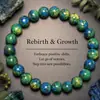 Xiyin tk pulsera explosiva transfronteriza de piedra natural ojo de tigre cuarzo rosa piedra Shoushan pulsera elástica de cuentas hecha a mano al por mayor
