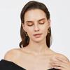 Aretes Completos de Oro Arena de Vietnam Latón Chapado en Oro Cuentas de Transferencia Cuentas de Oro Fideos de Arena Aretes de Moda para Mujer Accesorios para Aretes