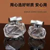 Frasco de Perfume de Vidro de Bambu Frasco Vazio Tampa de Bambu Transparente Spray de Pressão Frasco de Amostra Cosmética Perfume de Luxo