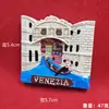 Novos adesivos magnéticos de geladeira de resina tridimensional para atrações turísticas ao redor do mundo fabricantes de souvenirs de turismo