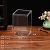 Caja transparente acrílica personalizada para guardar y proteger figuras, caja de exhibición cuadrada de acrílico PS, caja para galletas