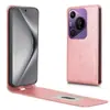 Adequado para Huawei Pura 70 Ultra Estojo Flip de Couro com Abertura Inferior Pura 70 Pro Plus Capa Protetora Leve