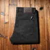 Nuevos jeans populares 2023 para hombre, primavera y otoño, gruesos, elásticos, de alta gama, negros y grises, de corte recto, ajustados, modernos, pantalones de mezclilla