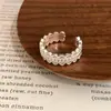 Anillo de encaje con circonita incrustada, fresco y dulce, para mujer, lujo ligero, versátil, diseño único, accesorio simple para la mano para el día a día