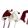 Lindo Conjunto de Gorro y Bufanda de Protección Auditiva de Bola de Carbón para Niños y Niñas, Gorro de Corbata Grueso Cálido de Felpa para Otoño e Invierno