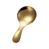 Cuchara de Acero Inoxidable Juego de Té Accesorios Pala de Té Mango Corto Mini Cuchara de Té Cuchara Creativa de Cabeza Redonda para Postre Helado Venta al por Mayor