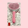 Diretamente do Fabricante: Pente Flutuante de Massagem para Animais de Estimação, Pente para Cabelo de Gato e Cachorro, Pente Autolimpante Anti-Arranhão, Ferramenta de Remoção de Pelos, Ferramenta de Limpeza
