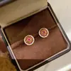Brincos de Janela Flor de Rosa, Modernos, Luxo Leve, Vintage, Exquisitos, Versáteis, Nicho, Design de Ponta, Únicos
