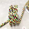 Corda de Poliéster Torcida com Núcleo de 5mm em Cores Contrastantes, Cordão de Cintura Intercolor Verde Escuro, Cordão para Alça de Chapéu, Cordão para Cadarço