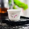 Yuerui jade de cordero cerámica taza de té maestro del hogar juego de té kung fu carpa taza de té personal taza de té