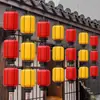 2026 Novo Modelo Lanterna Impermeável Vermelha de Acrílico para Exterior Lâmpada Pendente Antiga Estilo Chinês Decoração de Rua e Área Cênica Estilo Chinês