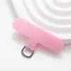 Capa de celular de tecido colorido curado, adesivo em T, universal, sem deformação, cordão universal para celular, junta e fivela D