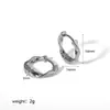 Pendientes transfronterizos de acero inoxidable Europa y Estados Unidos Pendientes Mobius Pendientes de torsión chapados en oro de 18k Pendientes de sensación高级 al por mayor