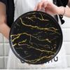 Vajilla con patrón de mármol estilo europeo Plato creativo para comida occidental Plato para postre Bandeja para pastel de postre Plato para bistec Plato para pasta Sushi
