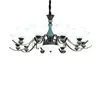 Candelabro Estilo Americano Cerámica Atmósfera Simple Moderna Iluminación Sala de Estar Hogar Dormitorio Estilo Europeo Comedor Lámpara de Techo Lámparas
