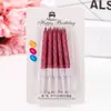 Velas de cumpleaños para niños, velas espirales creativas para pastel de fiesta, velas sin humo doradas de moda con letras y números