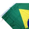 Fábrica de Fornecimento Transfronteiriço Atacado Bandeira do Brasil 90*150cm Tecido de Poliéster Serigrafia Bandeira do Brasil Mastro