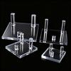 Suporte de Exibição de Cristal Acrílico Transparente para Minerais, Joias, Suporte de Exibição de Joias, Suporte de Exibição para Espécimes de Pedras Brutas, Ornamentos