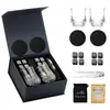 Conjunto Popular de Copos de Whisky do Fabricante 2 Copos 8 Pedras Caixa de Madeira Pedra de Gelo de Granito Conjunto Vários Copos de Vinho