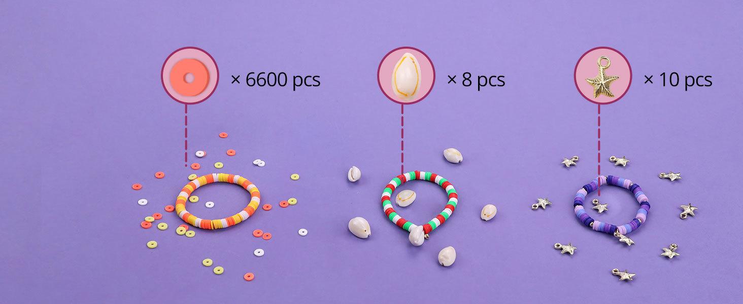 clay bracelet making kit for girls