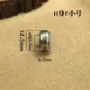Material de Aleación Seis Caracteres Mantra Cuentas Cubo Accesorios Cristal de Cinabrio Ágata Cuentas Separadoras Cuerpo H Fdiy Joyería Accesorios de Cobre