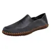 Zapatos Casuales Transpirables Nuevos Primavera/Otoño 2026 con Suela de Goma, Mocasines Slip-on para Conducir, Suela Suave, Cuero Genuino, Hechos a Mano para Hombre