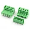 Terminal de cableado enchufable macho-hembra para PCB conector enchufable de paso 5.08MM pin curvo abierto
