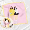 Lenço quadrado pequeno artístico com estampa vintage de pintura a óleo lenço pequeno feminino primavera e outono estilo coreano decorativo versátil lenço pequeno de verão faixa de cabelo