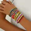 Accesorios Femeninos de Nicho Estilo Bohemio Transfronterizo Europeo y Americano, Pulsera de Abalorios Colorida Versátil de Moda Personalizada