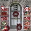 TT018 decoración de fiesta suministros para fiesta de Navidad juego de jalar sobre la puerta decoración para puerta bandera colgante de festival colgante para puerta enlace para puerta