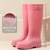Comercio Exterior Moda Japonesa Coreana Botas de Lluvia de Caña Alta para Mujer Adulto Botas de Agua Impermeables Antideslizantes Botas de Nieve para Exteriores Venta Caliente Transfronteriza Zapatos de Goma