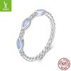 Anel único de prata Ziyun Nano Aobao s925 Prata esterlina Nicho feminino de alta qualidade Luz Luxo Frio Estilo Simples Anel geométrico