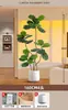 2026 Planta Verde Realista Higuera de Hoja de Violín Maceta de Piso Planta de Interior Grande Planta Biónica Adorno Decoración de Sala de Estar Flor Árbol Falso