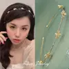 Livro Vermelho Pequeno Pedra Olho de Gato Strass Liga Estilo Coreano Pérola Fina Faixa de Cabelo Moda Faixa de Cabelo para Lavar o Rosto Presilha de Cabelo Acessórios de Cabelo Transfronteiriços