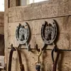Estilo Country Americano Retro Vintage Ferro Fundido Artesanato Cabeça de Cavalo Gancho Duplo Decoração de Parede Criativa Decoração Suave Modelo Ornamento para Pendurar em Casa