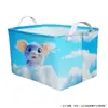Cesta de Armazenamento de Roupas Desenho Animado Fofo para Casa Tecido Oxford Caixa de Armazenamento de Brinquedos para Crianças Caixa de Bolsa de Armazenamento de Pelúcia para Bebê