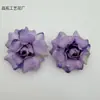 Cabeças de flores de rosa artificiais para decoração de casamento, acessórios DIY feitos à mão, flores de seda multicoloridas, materiais florais de 9 cm