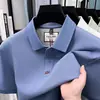 Camisa Polo para Hombre Personalizable con Logo Imprimible, Nuevo Estilo de Verano, Casual de Negocios, Sensación de Alta Gama, Camiseta de Manga Corta para Hombre de Algodón Puro