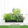 Decoración de Planta de Flores Artificiales Partición de Plantas Decoración de Plantas Verdes Canaleta de Flores Planta Verde Falsa Caja de Flores Flores Biónicas Decoración de Paisaje de Flores Falsas