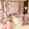 Decoración Interior para Propuesta de Hellokitty con Toque de Lujo, Confesión Sorpresa, Atmósfera Sencilla, Globos para Ceremonia, Tablero Kt