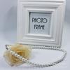 Collar Corto de Imitación Perla de Vidrio para Mujer Versátil Joyería de Perlas Cadena para Suéter DIY Clavícula Estilo Coreano Moderno Estilo Nacional